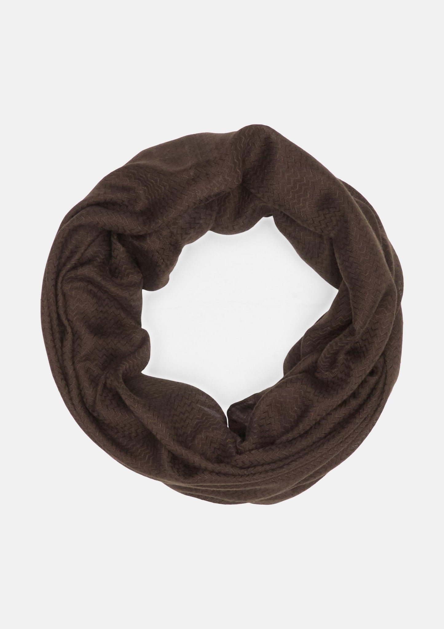 s.Oliver - Snood mit Artwork - Farbe: Dunkelbraun