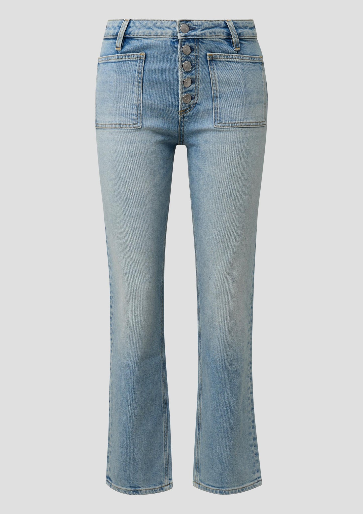 QS - Ankle-Jeans Catie / High Rise / Slim Fit - Farbe: Hellblau