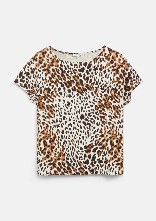 s.Oliver - Fließendes Jersey-Shirt mit überschnittenen Schultern - Farbe: Creme
