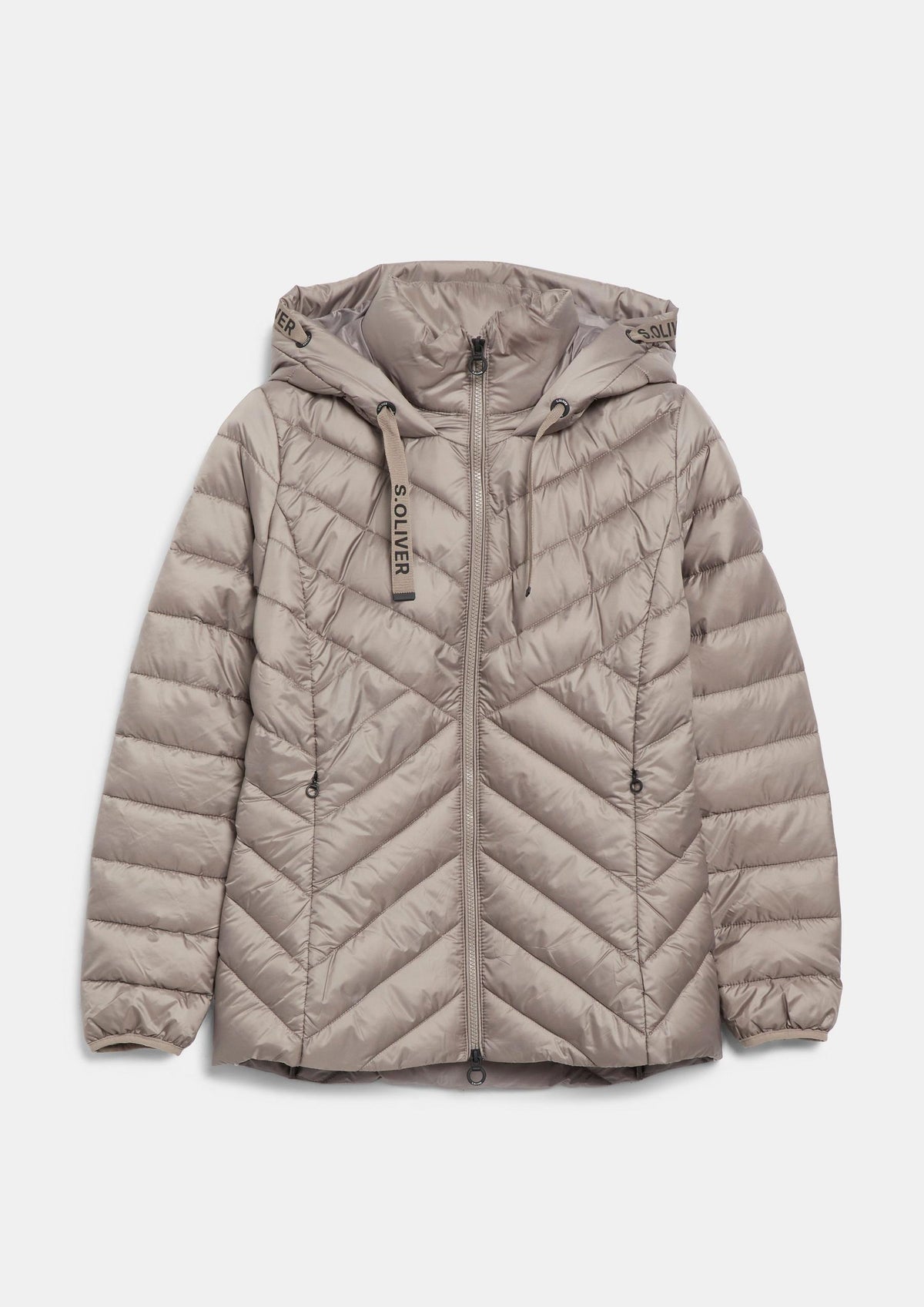 s.Oliver - Leichte Steppjacke mit Kapuze - Farbe: Beige
