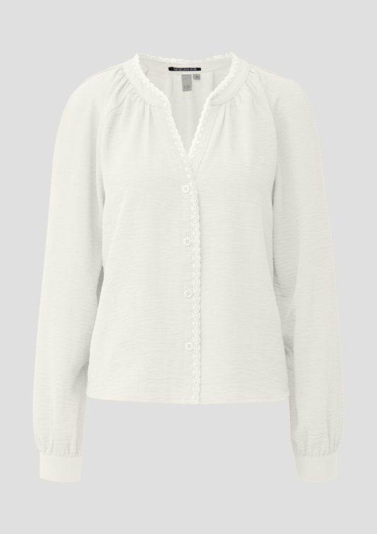 QS - Bluse - Farbe: Creme