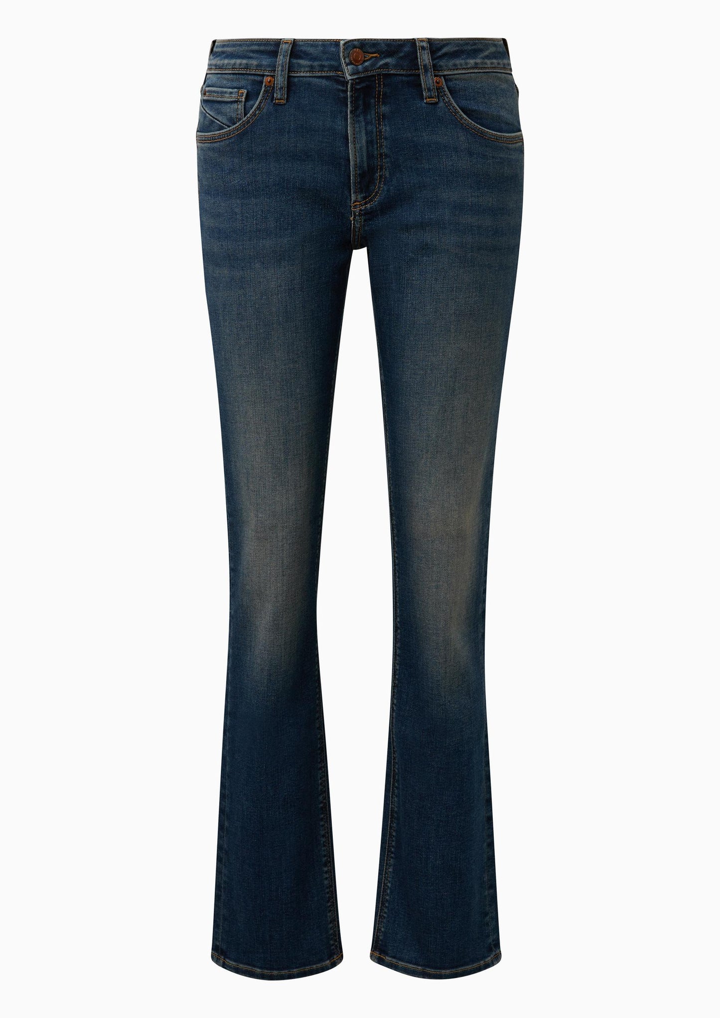 QS - Jeans Catie / Mid Rise / Straight Fit - Farbe: Blau