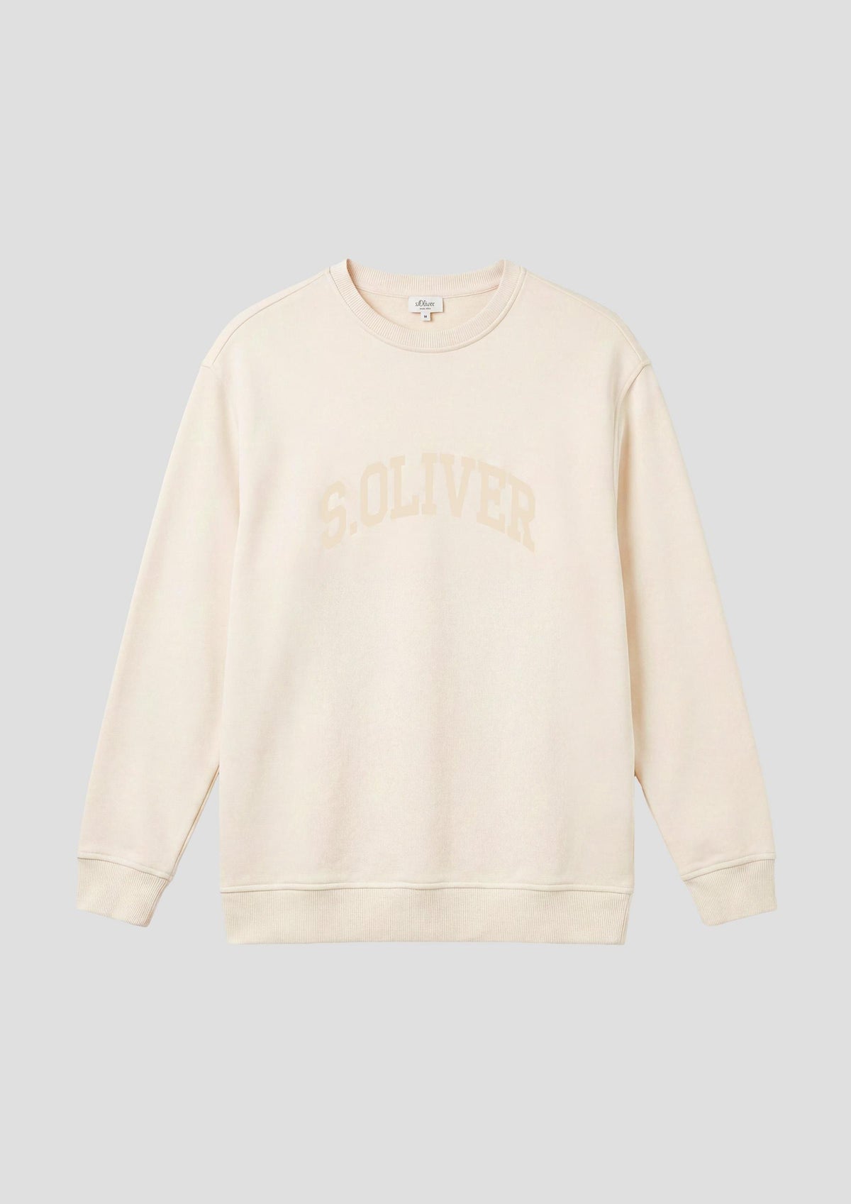 s.Oliver - Sweatshirt mit Logo - Farbe: Creme