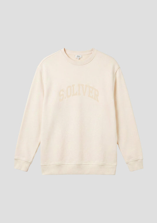 s.Oliver - Sweatshirt mit Logo - Farbe: Creme