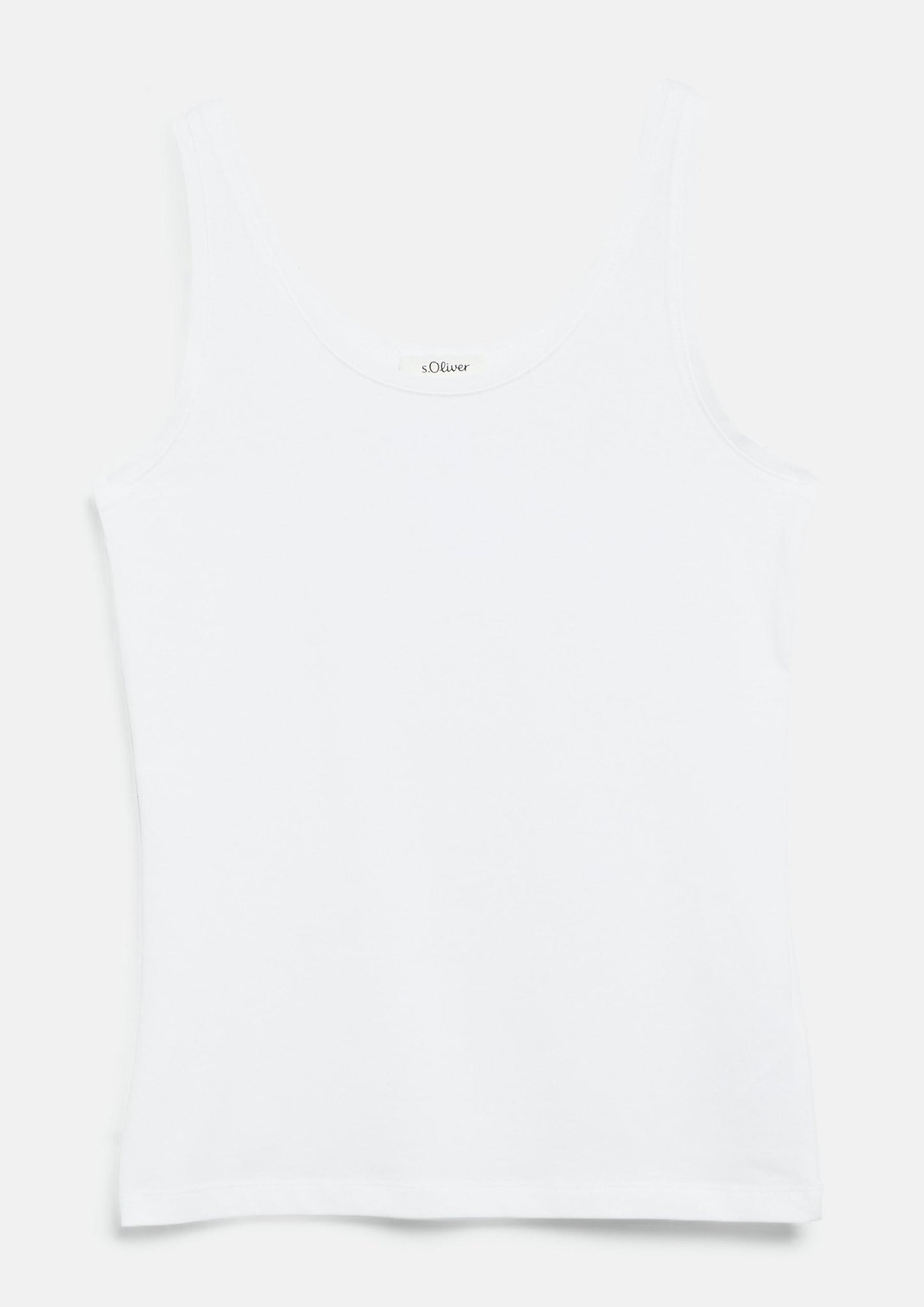 s.Oliver - Tanktop im Slim Fit - Farbe: Weiss