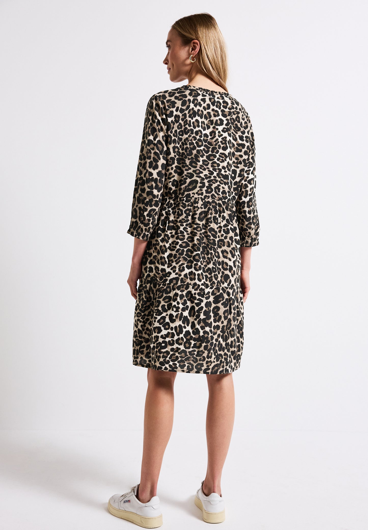 Street One Gemustertes Tunika-Kleid - Farbe: Black