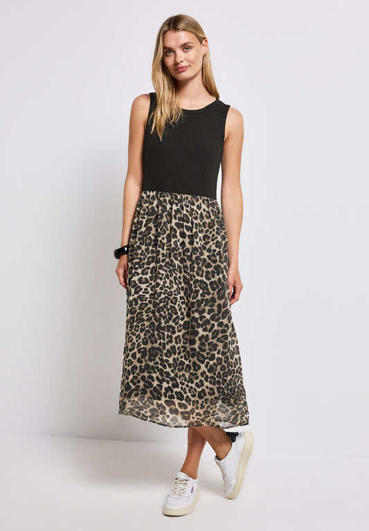 Street One Materialmix Kleid - Farbe: Black