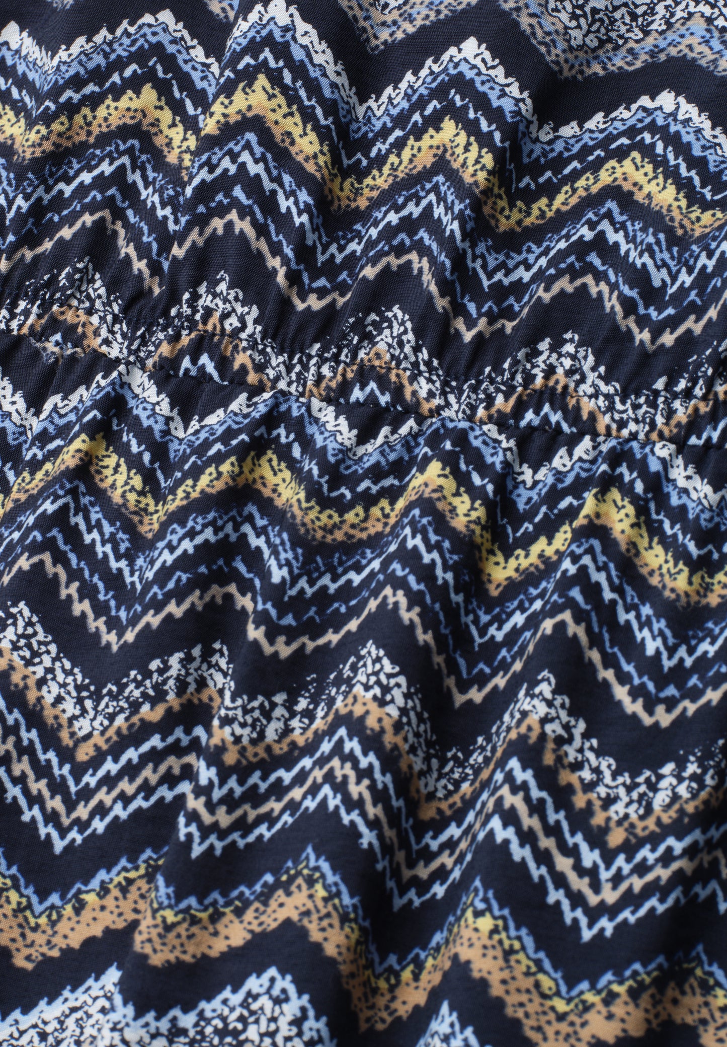 Street One - Midi-Kleid mit Zick-Zack-Muster - Farbe: frozen wave