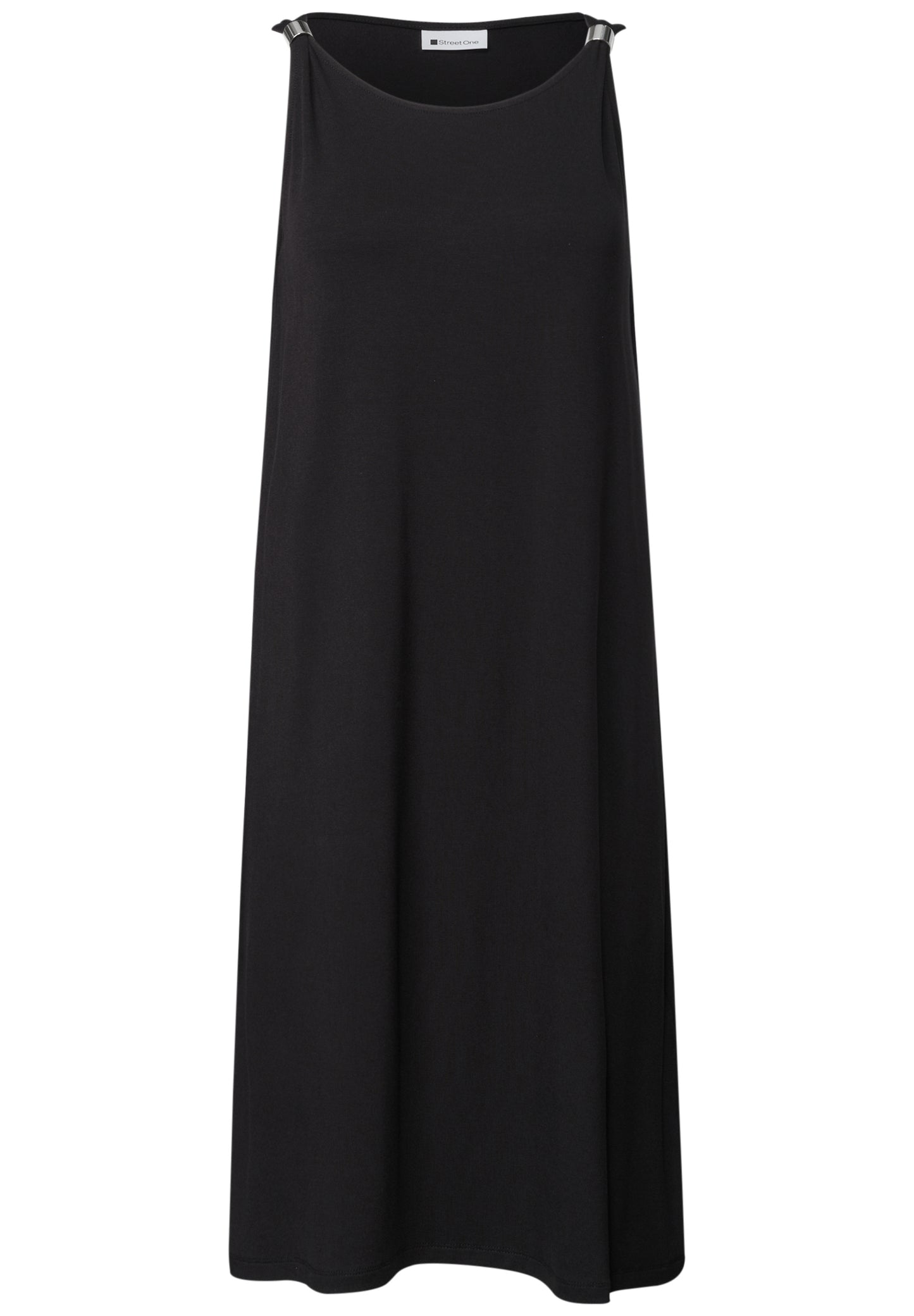 Street One - Knielanges Kleid mit Schnallendetail - Farbe: Black