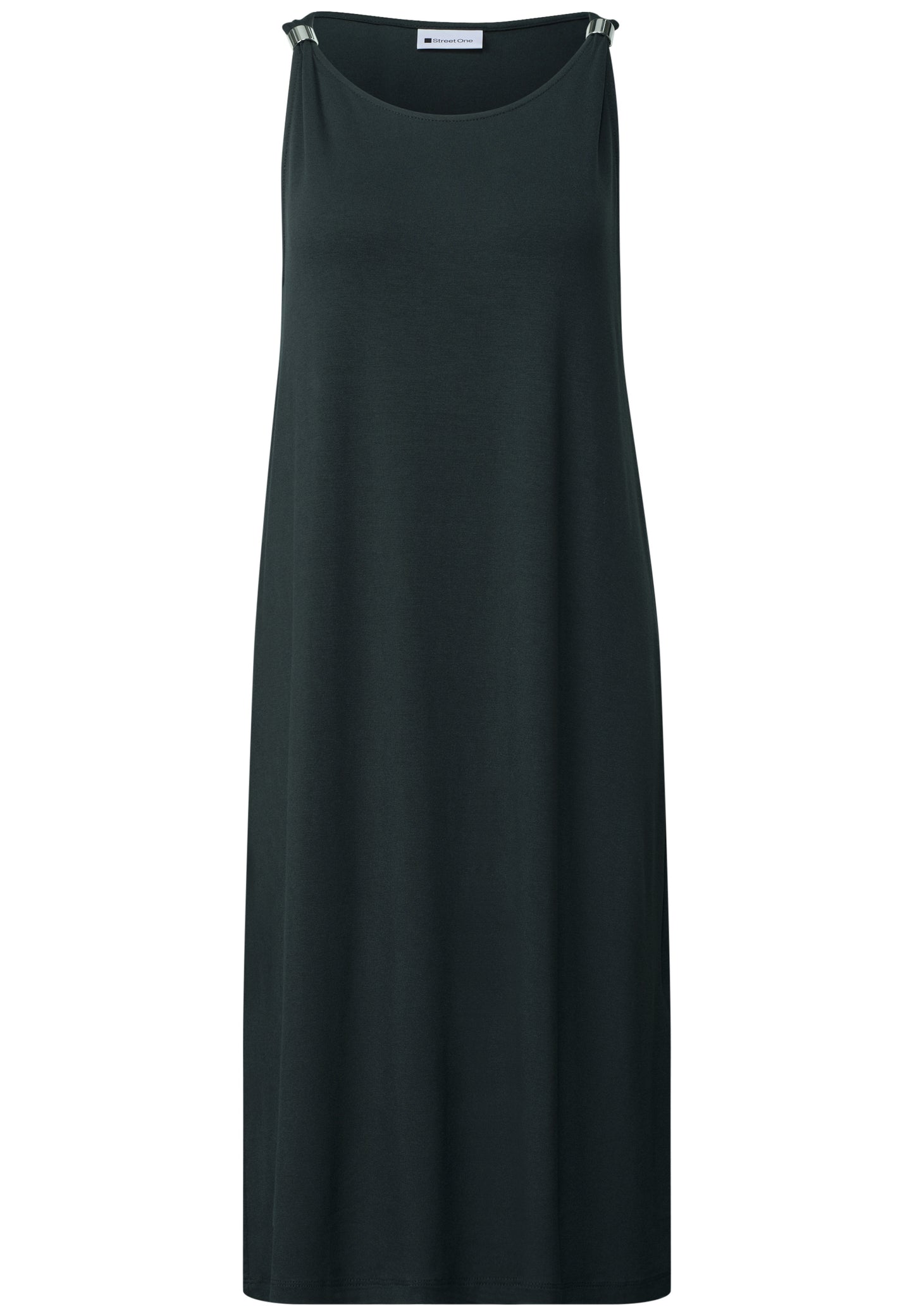 Street One - Knielanges Kleid mit Schnallendetail - Farbe: deep bound green