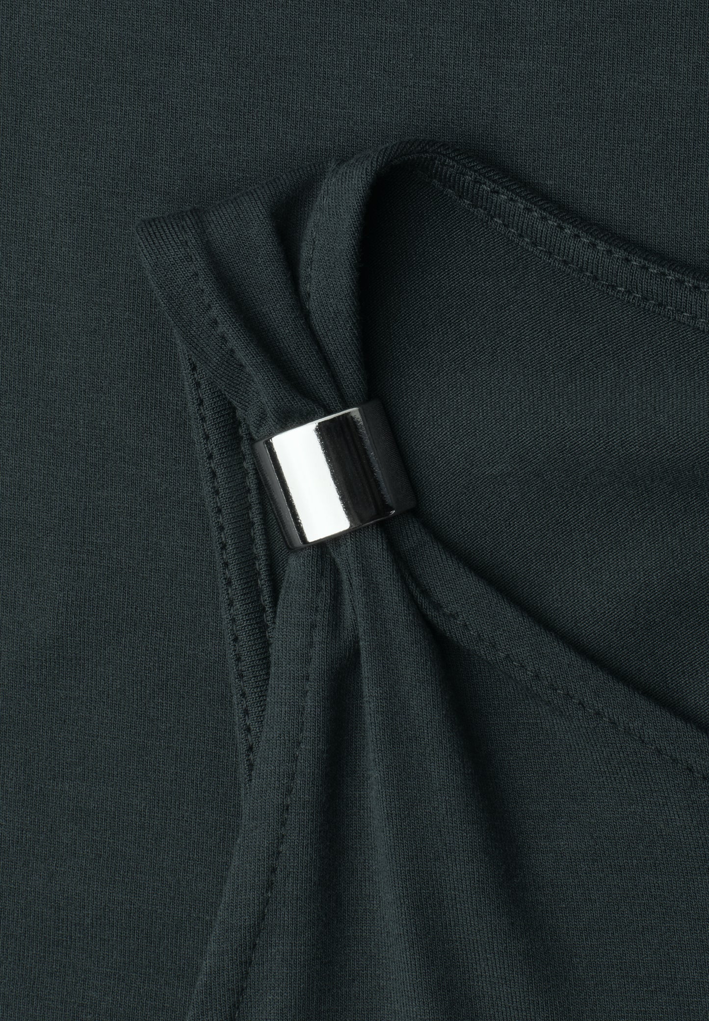 Street One - Knielanges Kleid mit Schnallendetail - Farbe: deep bound green