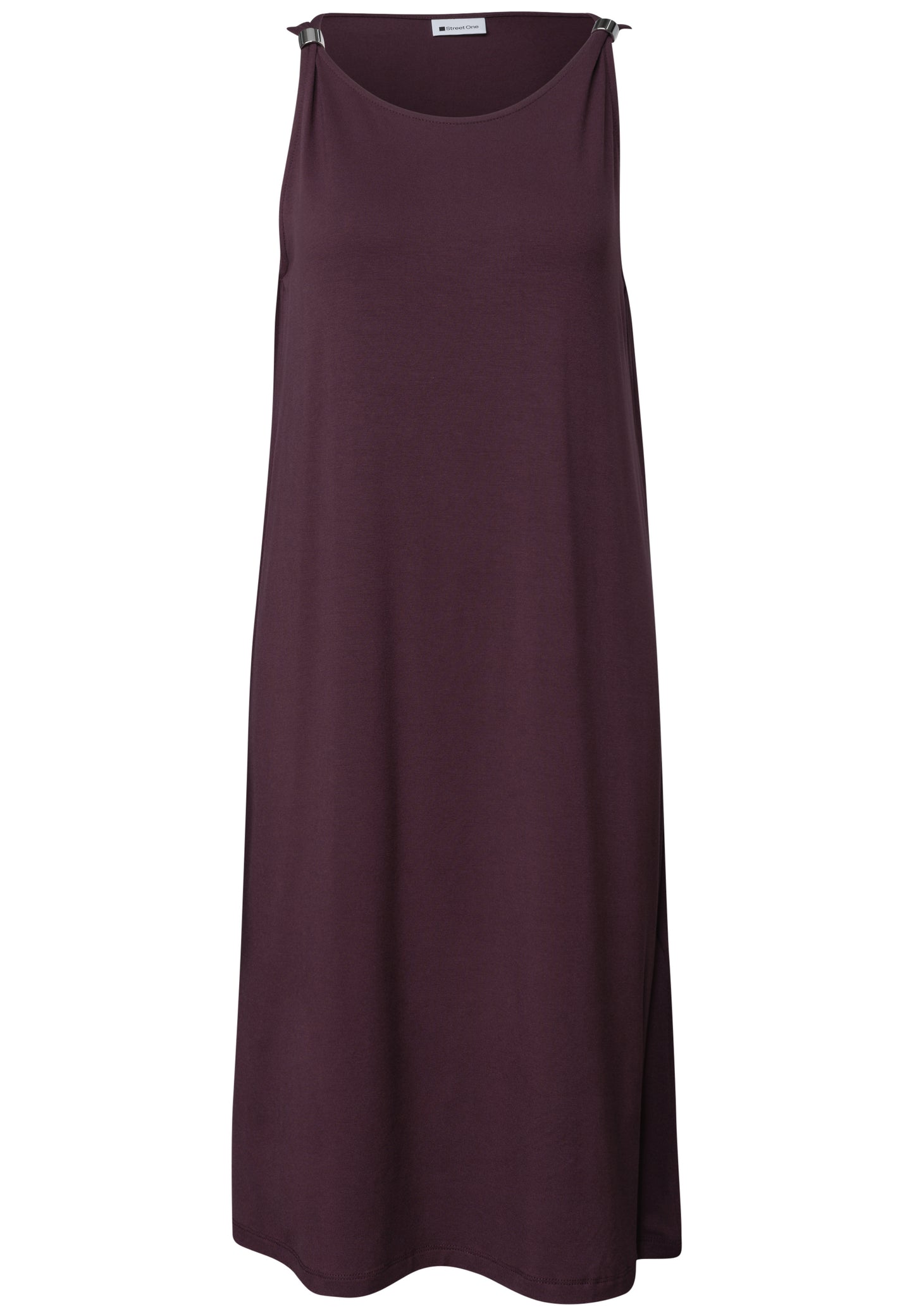 Street One - Knielanges Kleid mit Schnallendetail - Farbe: rustic rouge
