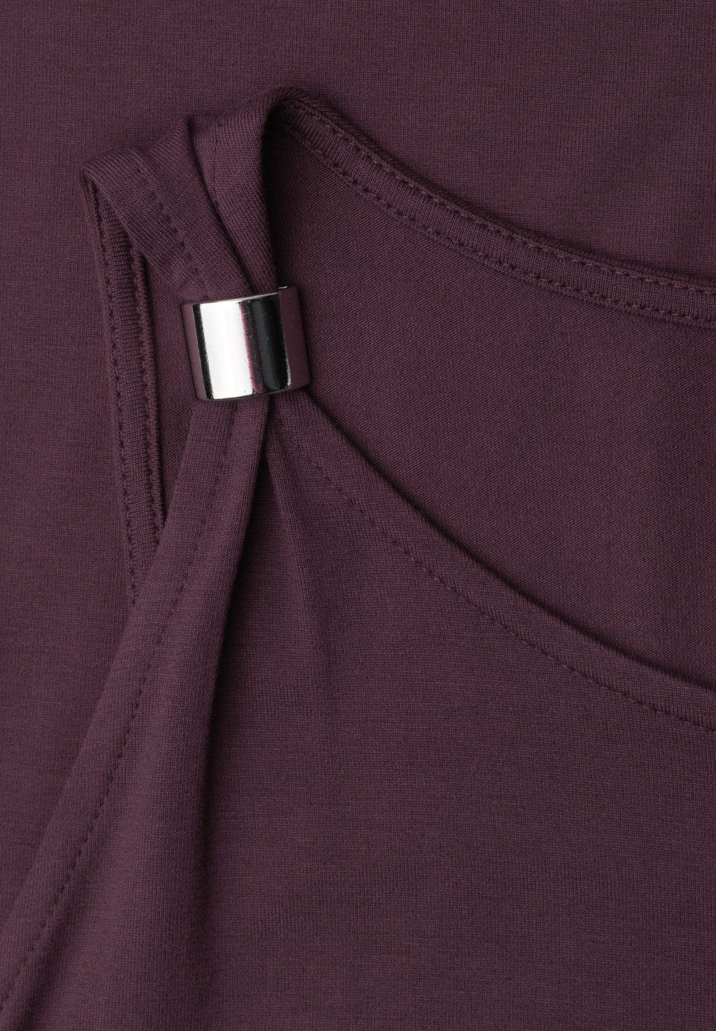 Street One - Knielanges Kleid mit Schnallendetail - Farbe: rustic rouge