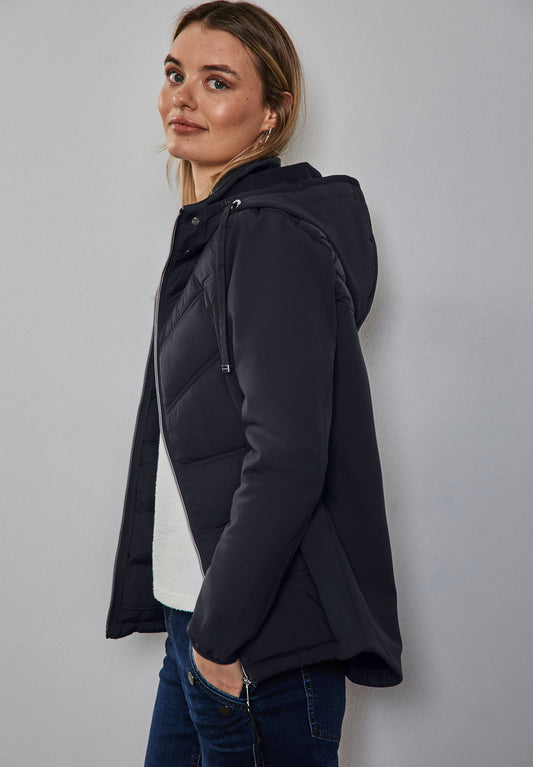 Street One Kurze Softshelljacke - Farbe: dunkel blau