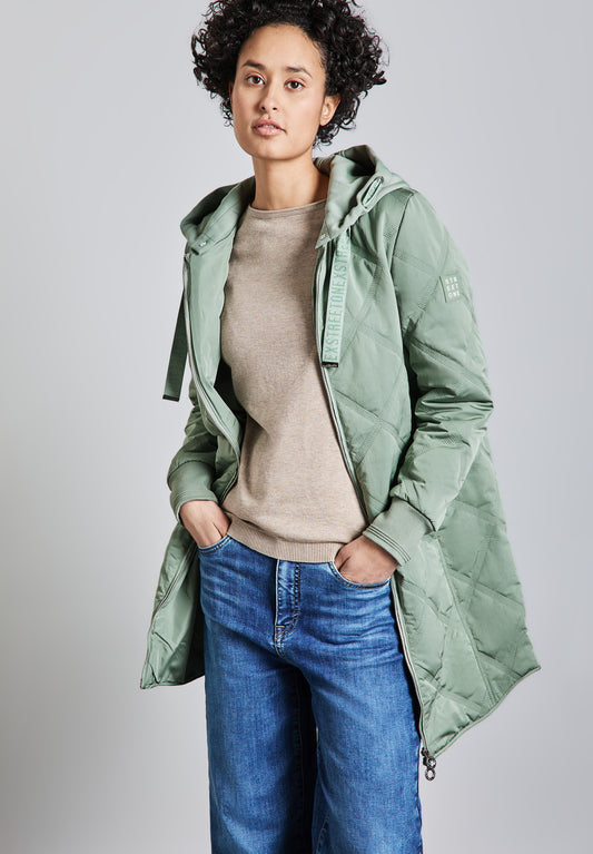 Street One Jacke mit abnehmbarer Kapuze - Farbe: mint green