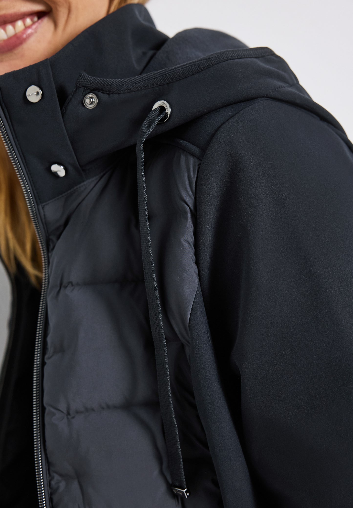 Street One Strukturmix Softshelljacke - Farbe: Obsidian Blue