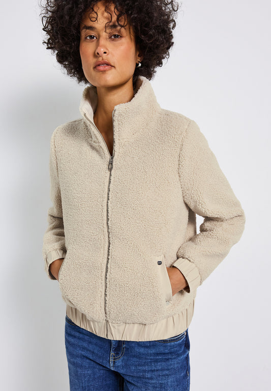 Street One Kurze Teddyjacke - Farbe: savannah sand