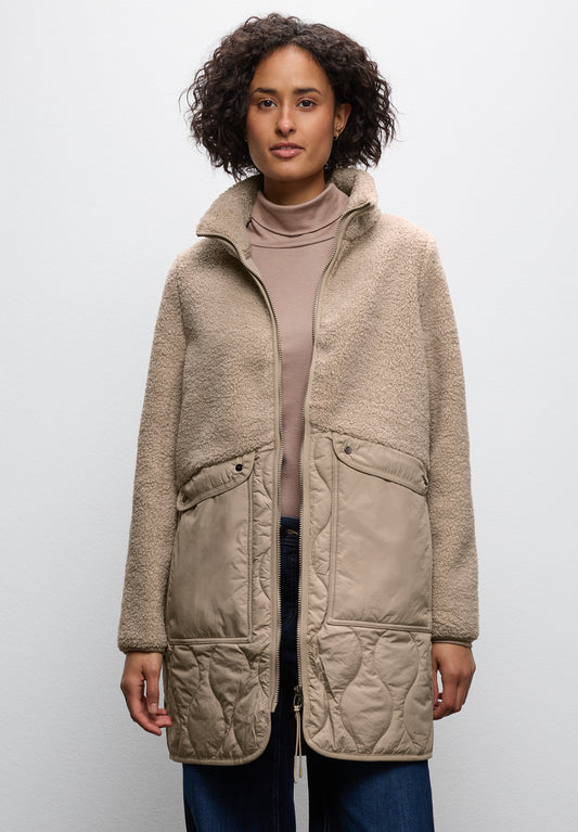 Street One Strukturmix Mantel - Farbe: reef sand