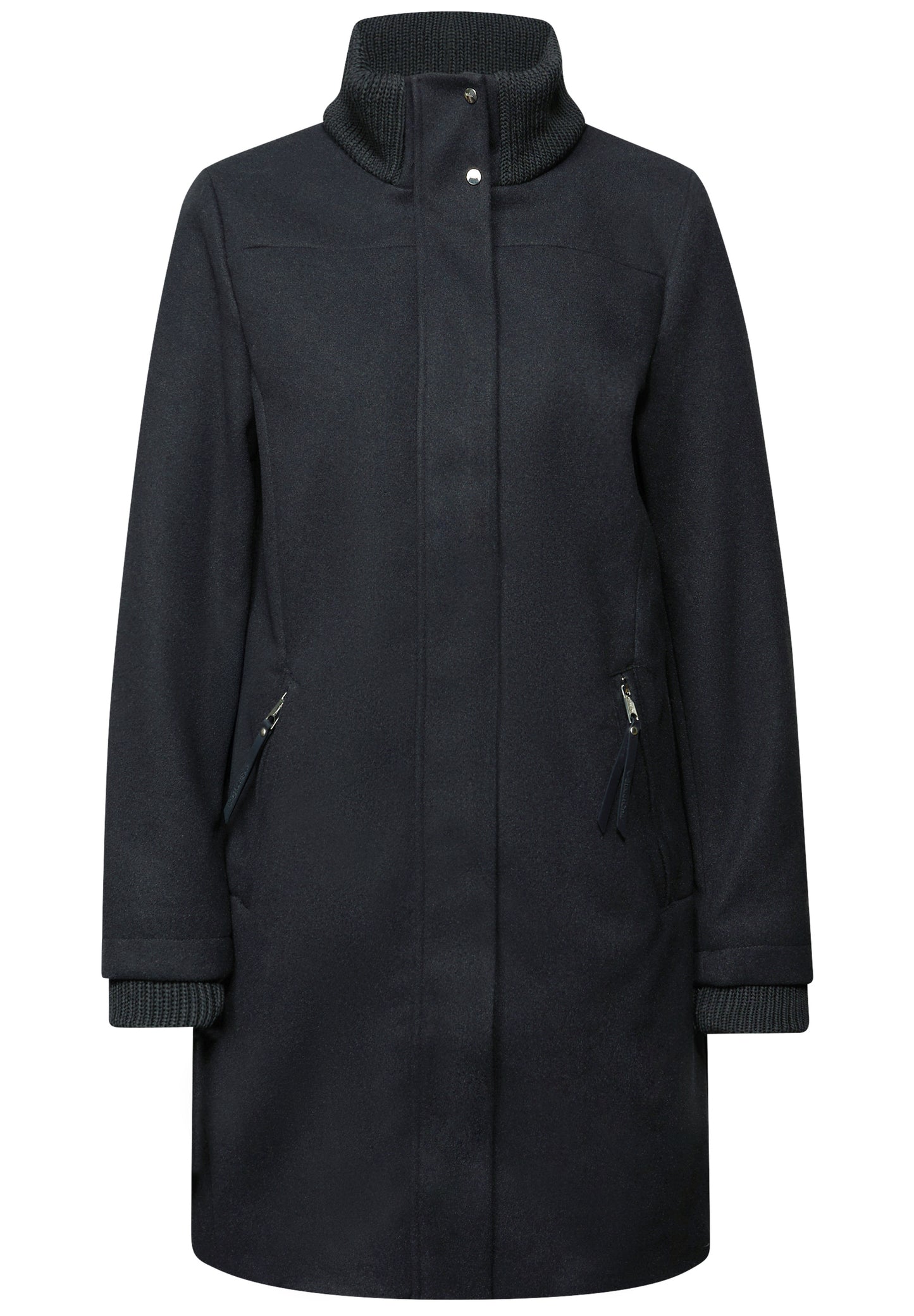 Street One Mantel mit Strickdetails - Farbe: Obsidian Blue