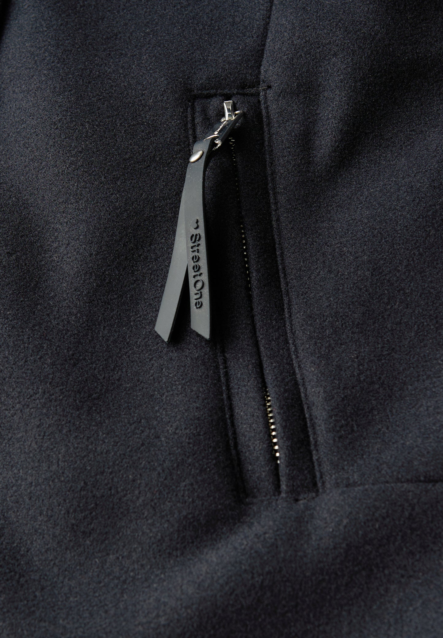 Street One Mantel mit Strickdetails - Farbe: Obsidian Blue