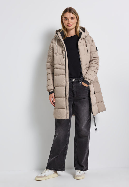 Street One Lange Steppjacke - Farbe: Smooth Champagne