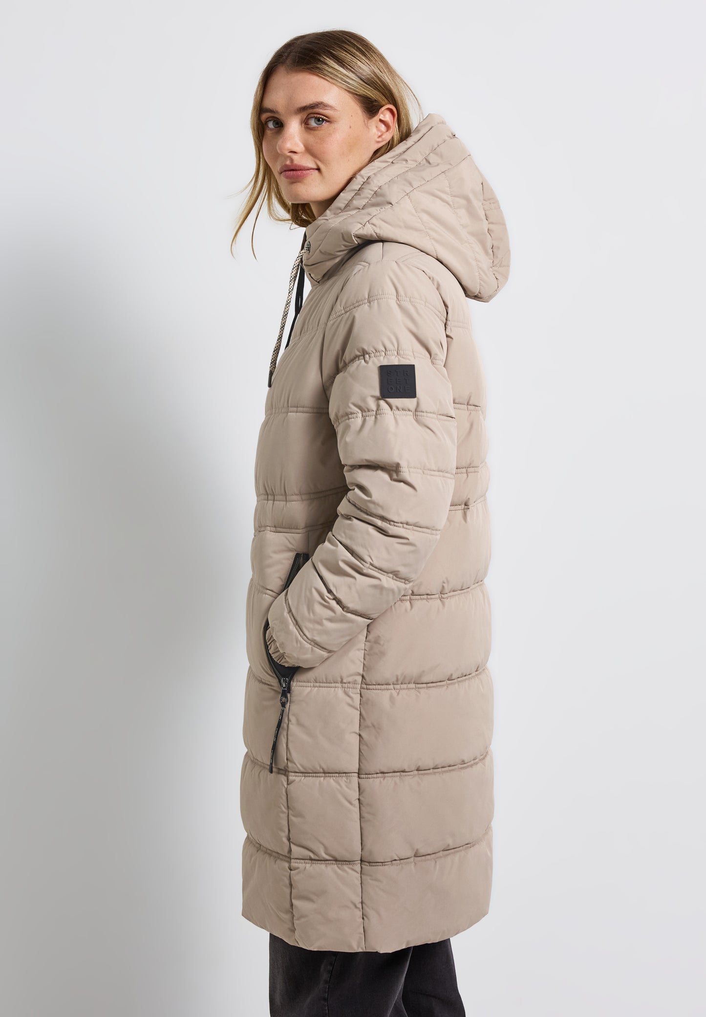 Street One Lange Steppjacke - Farbe: Smooth Champagne