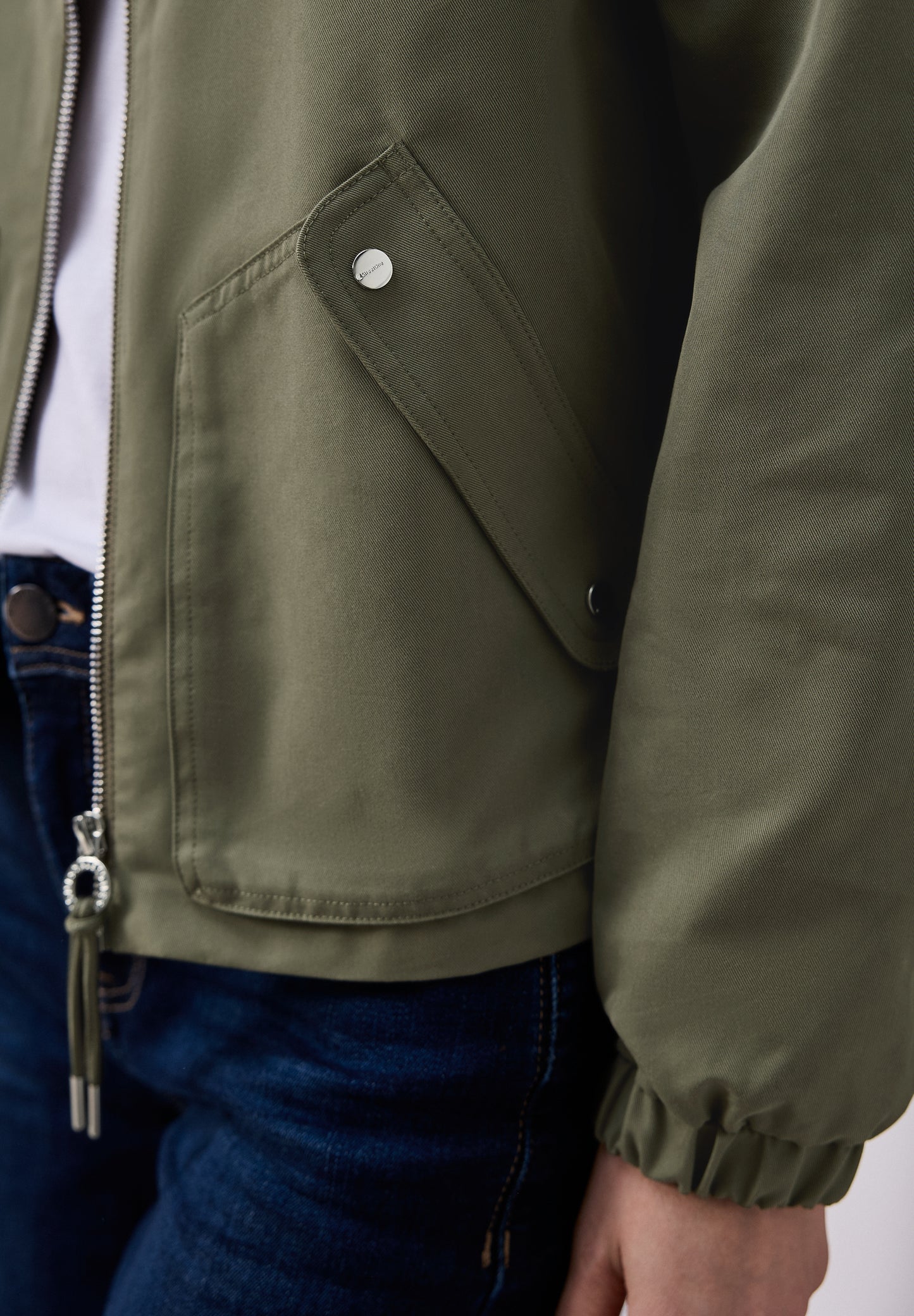 Street One - Kurze Jacke - Farbe: Dark Vetiver Green