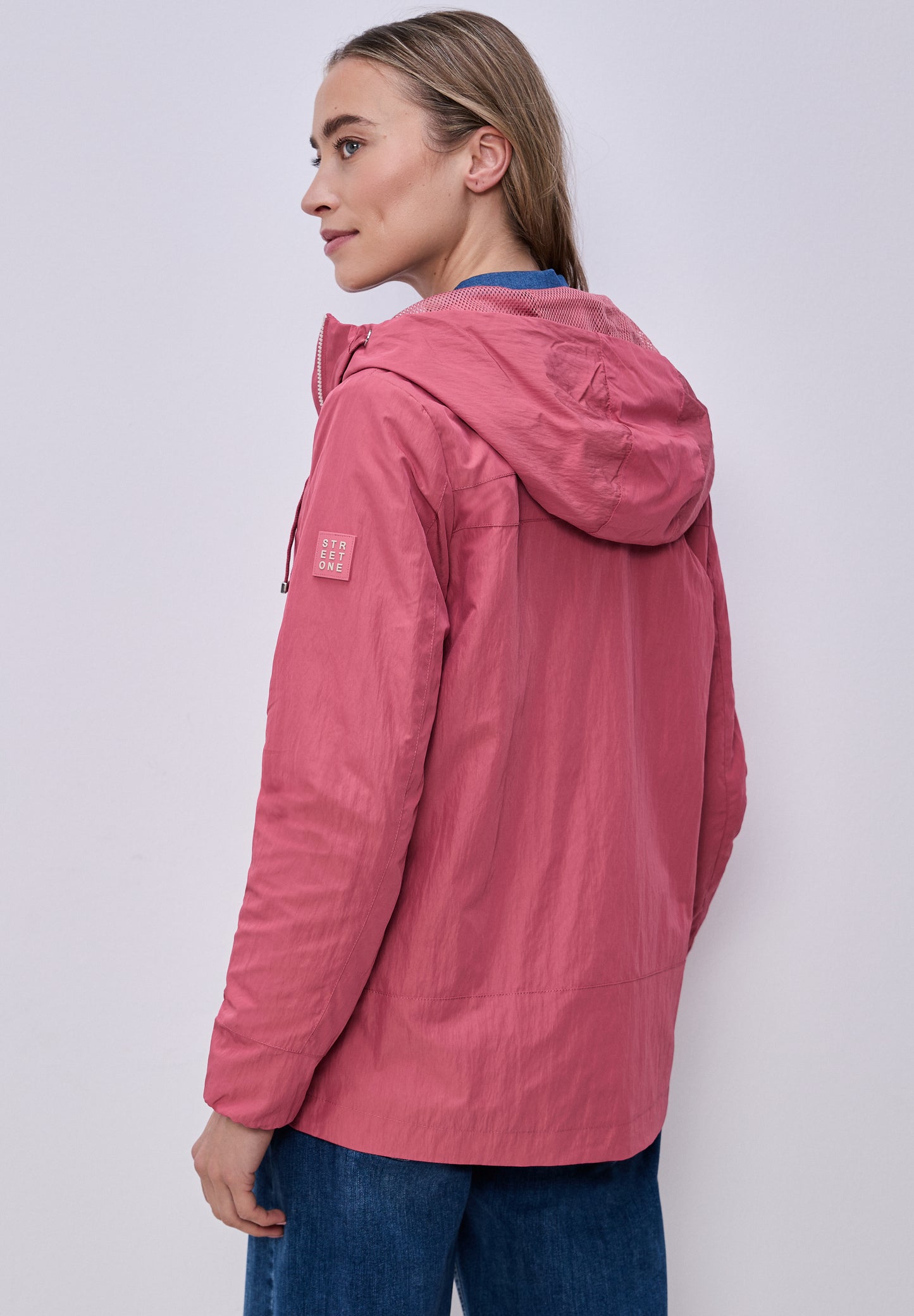 Street One - Jacke mit Kapuze und Zipper - Farbe: desert berry