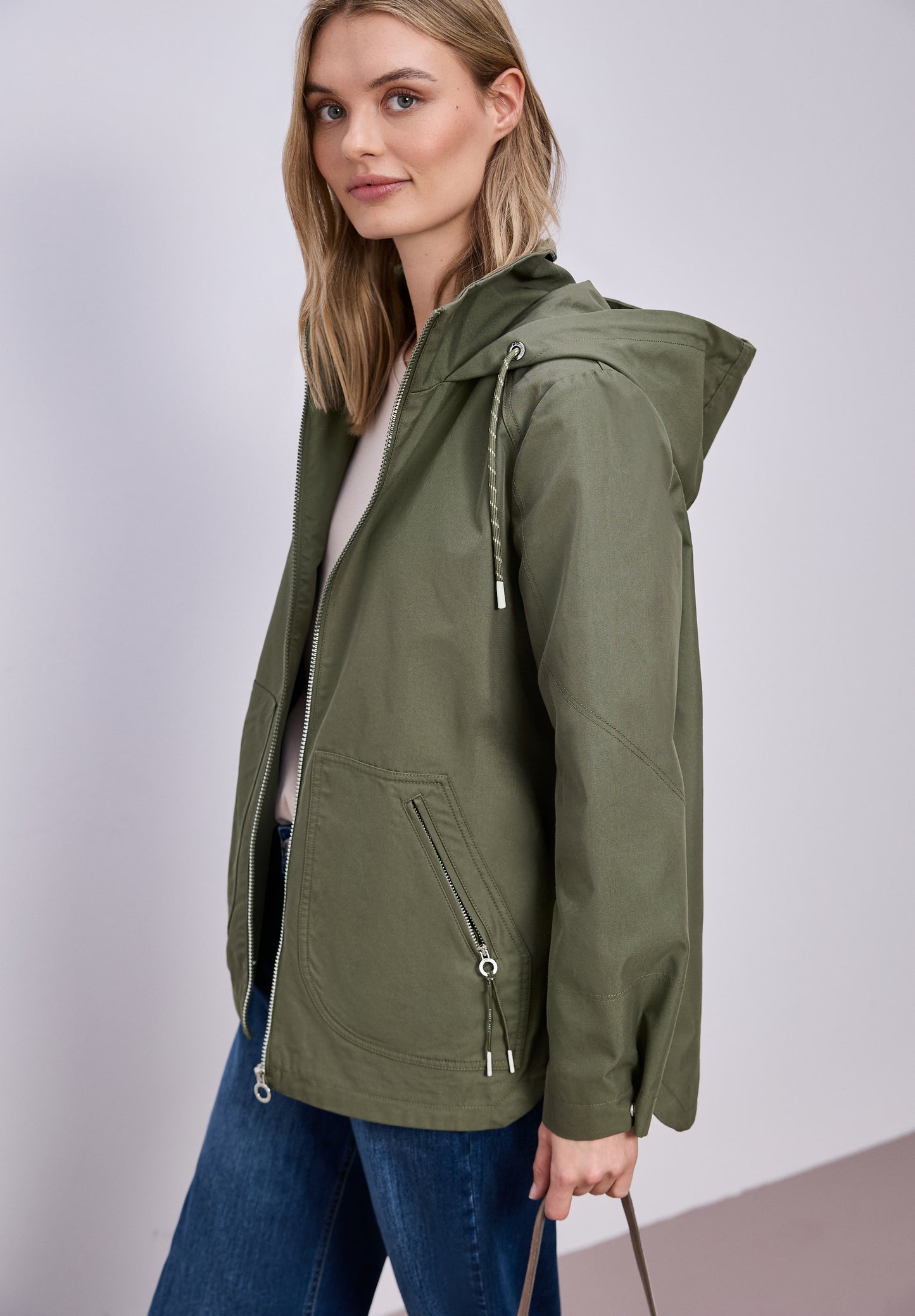 Street One - Parka - Farbe: Dark Vetiver Green