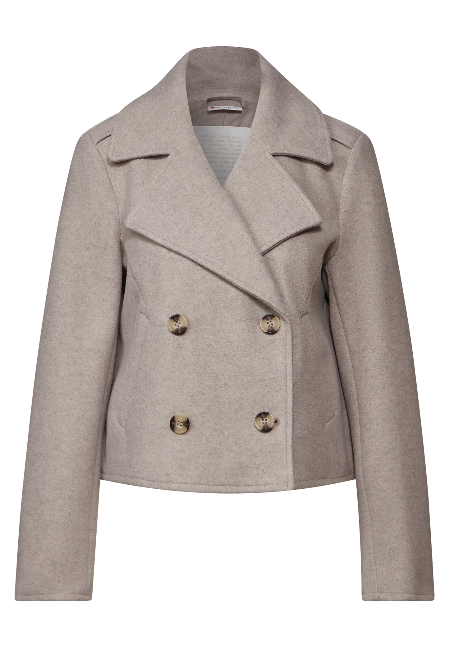 Street One Kurzer Trenchcoat – Farbe: mokka beige meliert