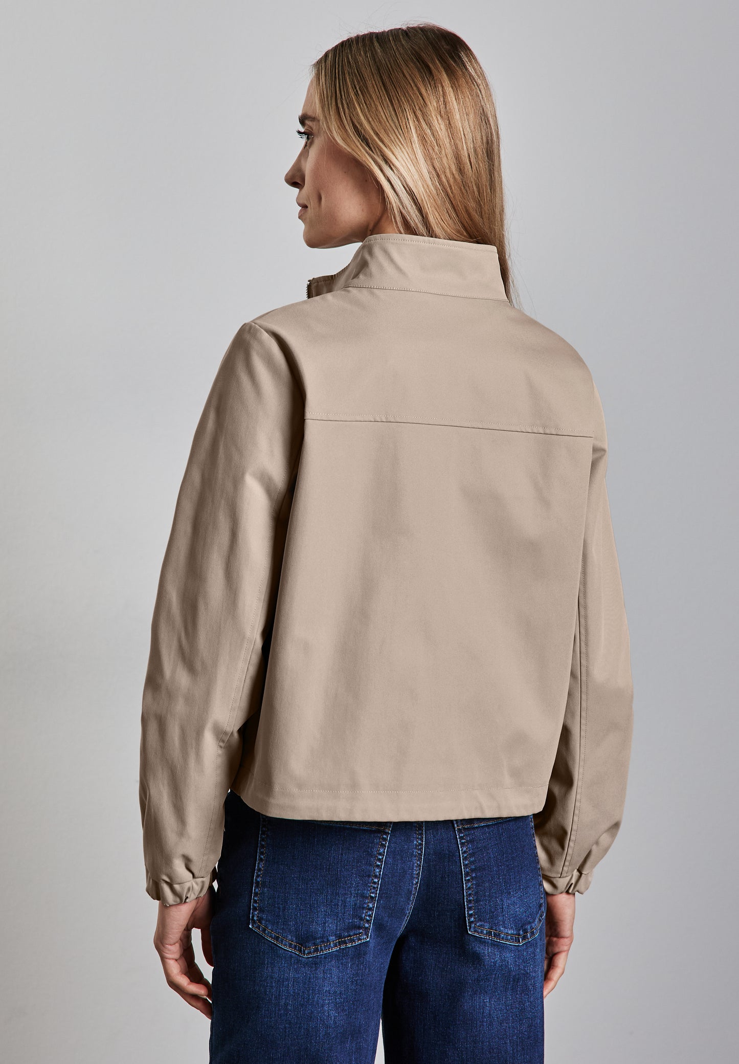 Street One Jacke mit Stehkragen - Farbe: safari beige