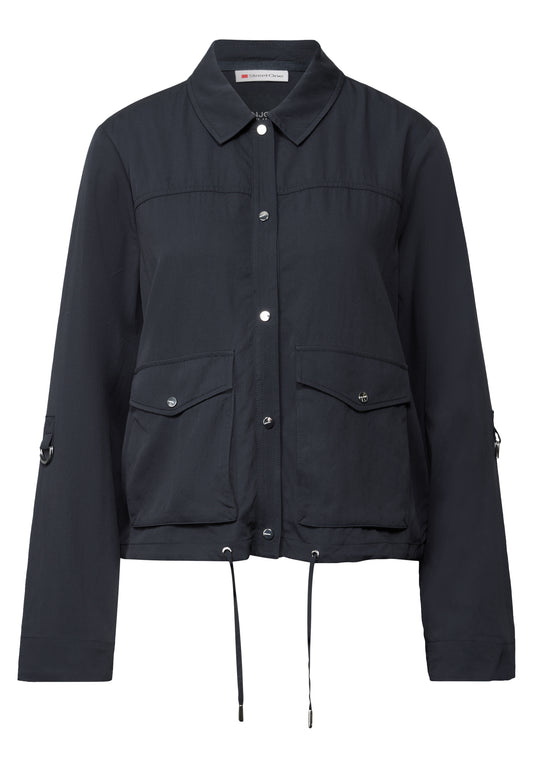Street One Leichte Strukturjacke - Farbe: deepwater blue
