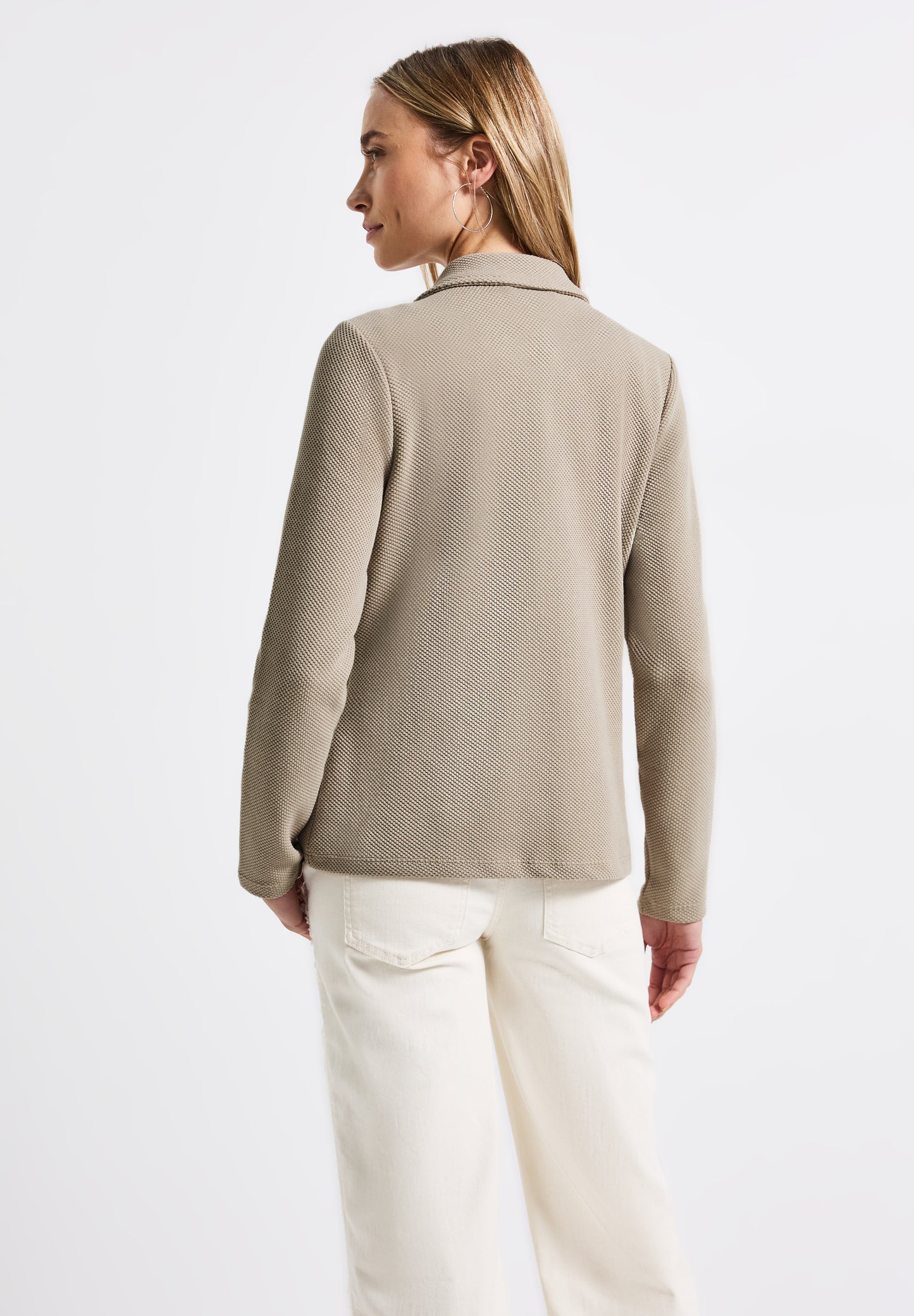 Street One Basic Blazer mit Struktur - Farbe: morning beige
