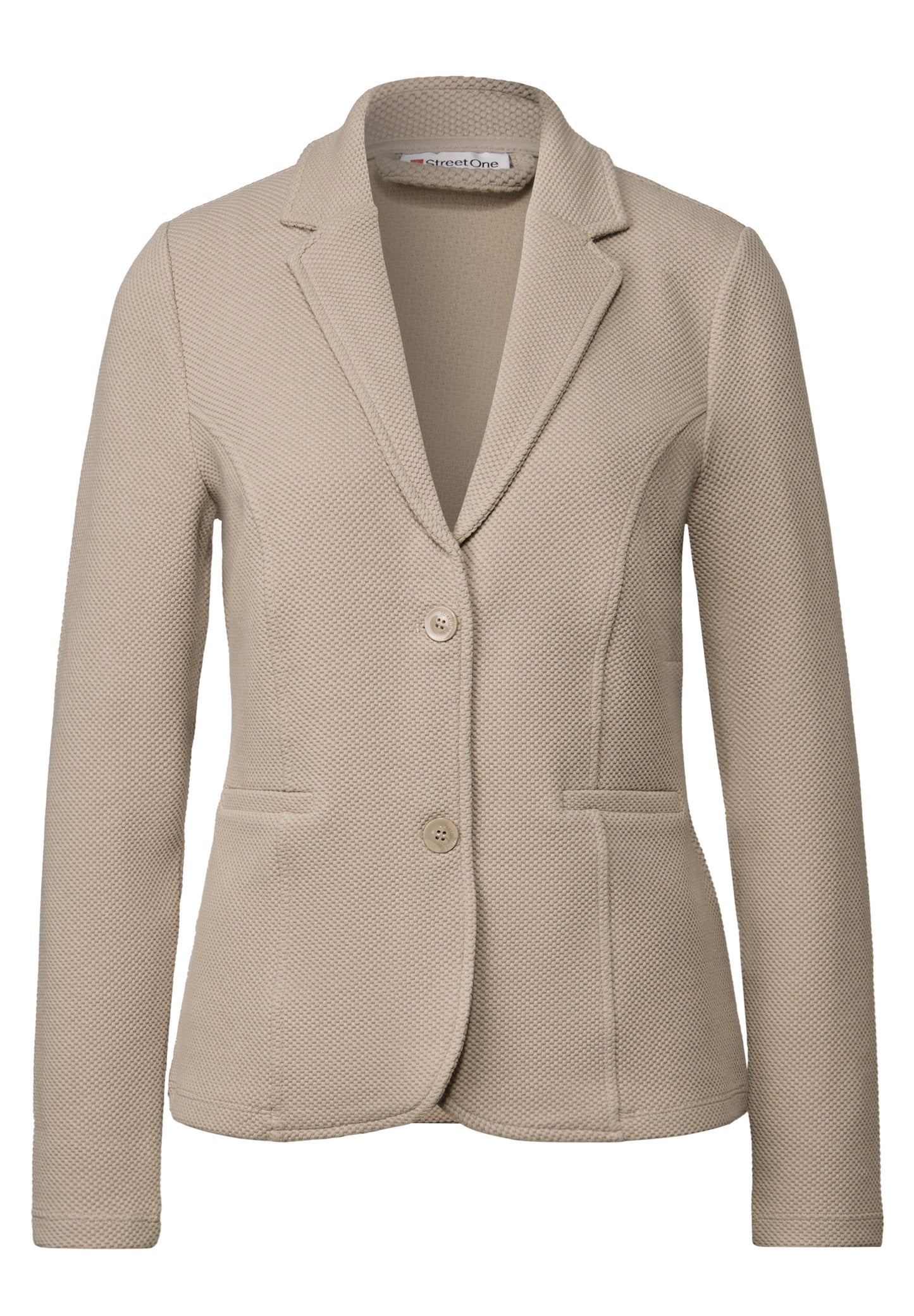 Street One Basic Blazer mit Struktur - Farbe: morning beige