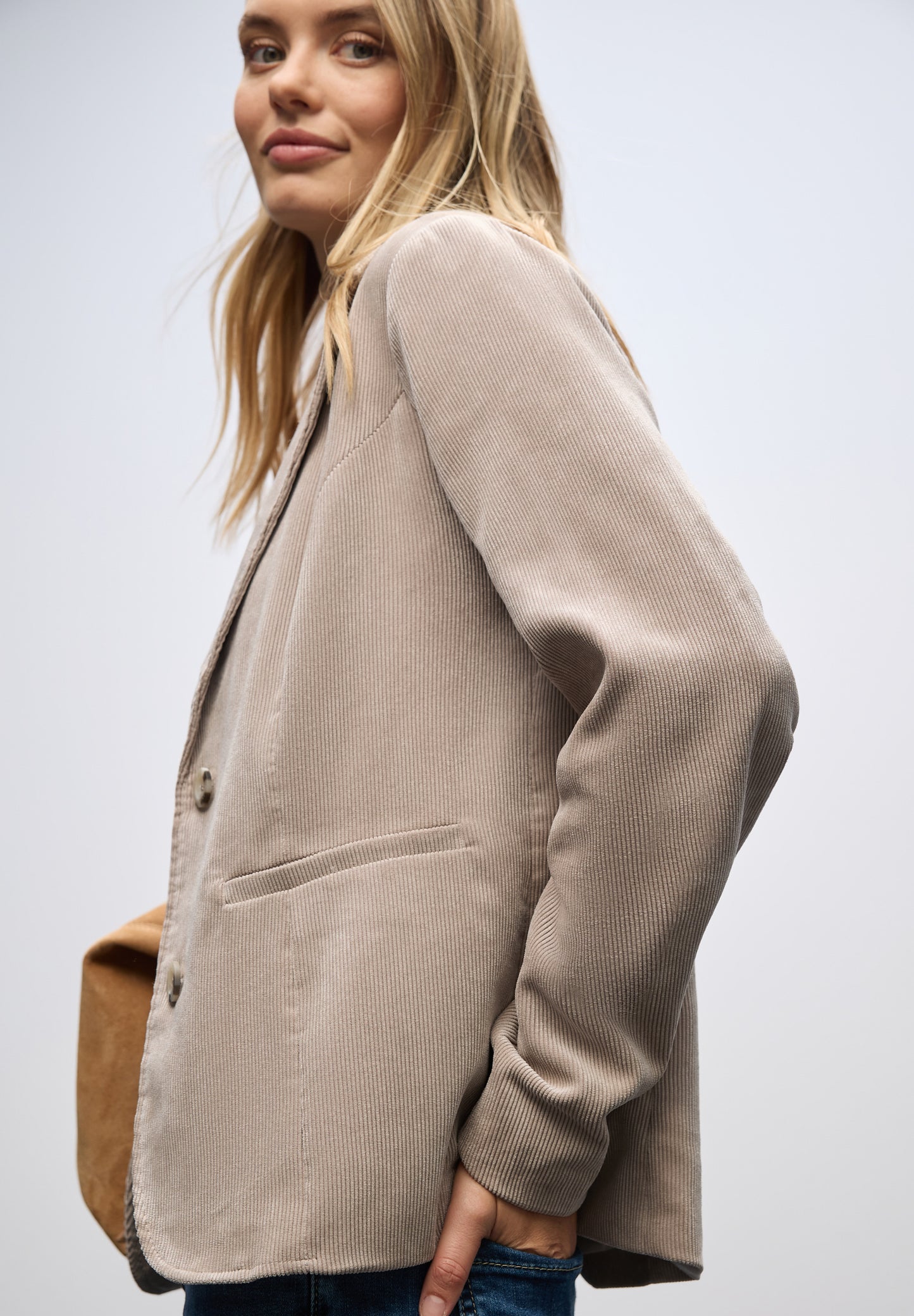 Street One Cordblazer - Farbe: morning beige