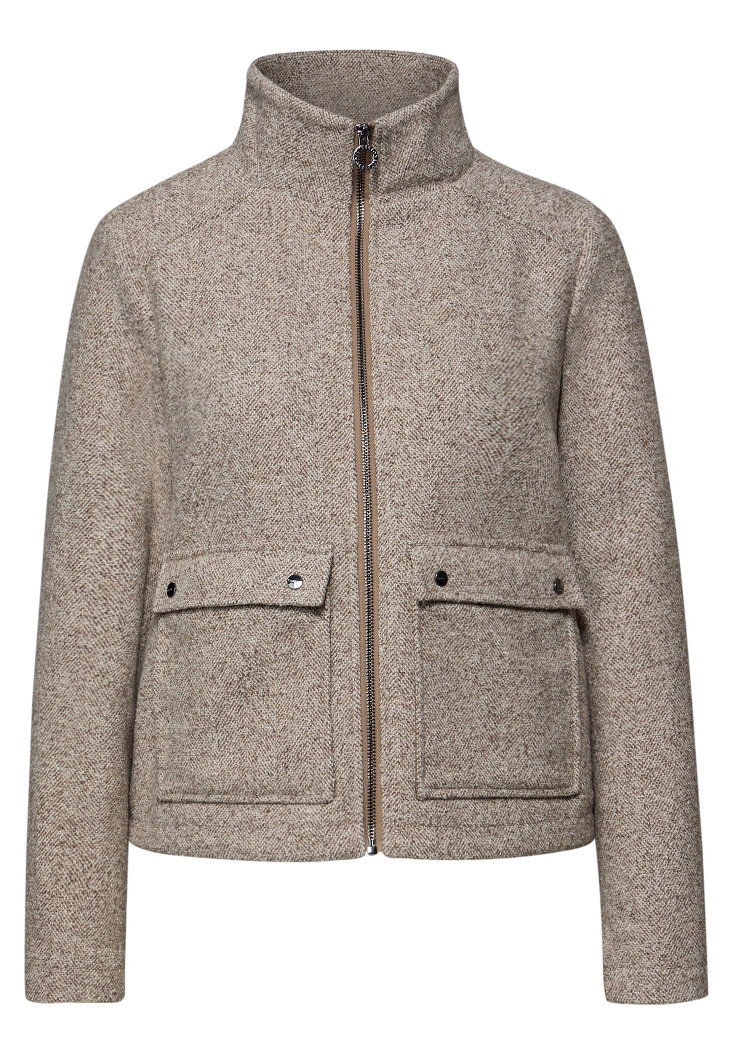 Street One - Jacke mit Stehkragen - Farbe: light terra mocha mel.