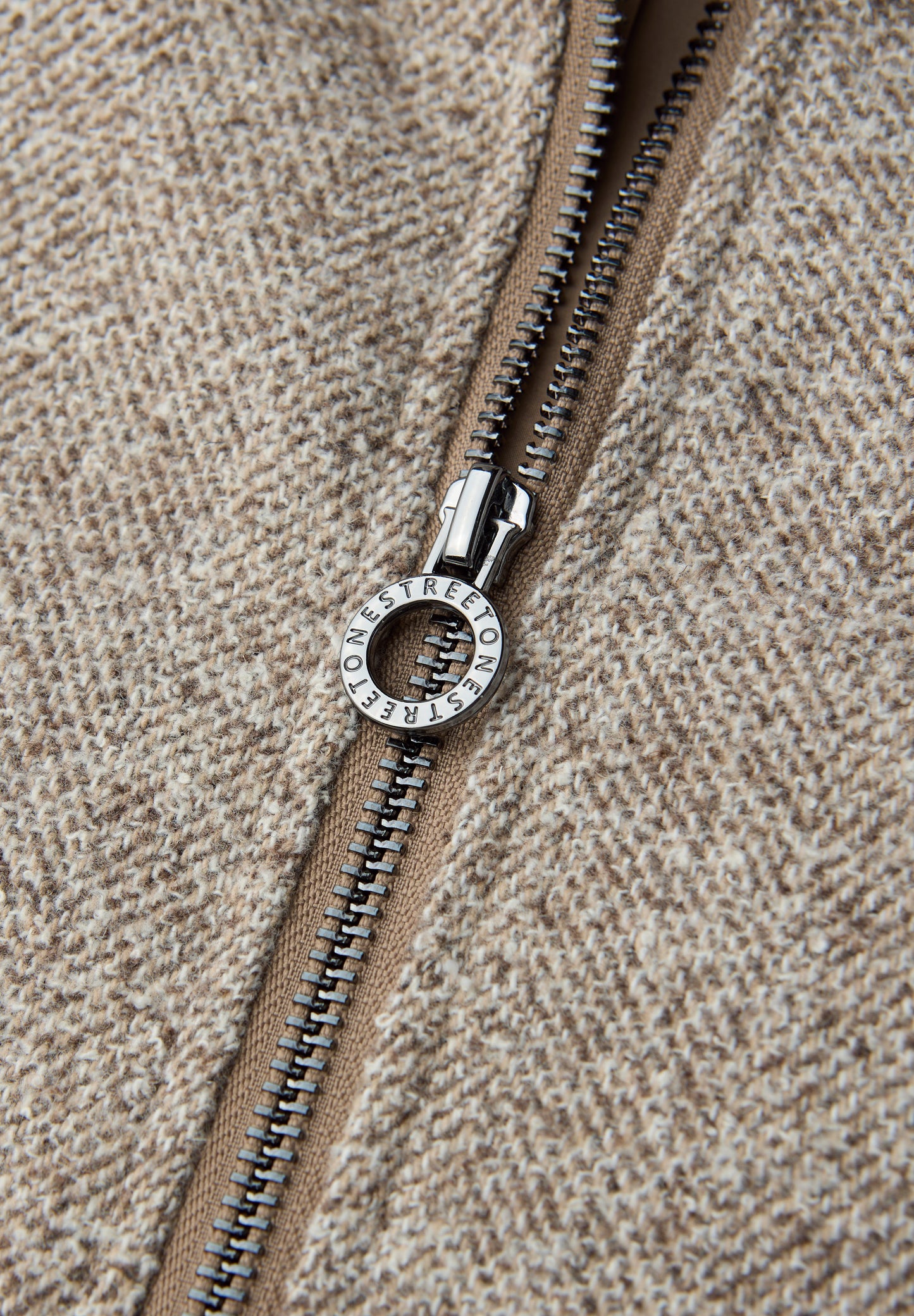 Street One - Jacke mit Stehkragen - Farbe: light terra mocha mel.