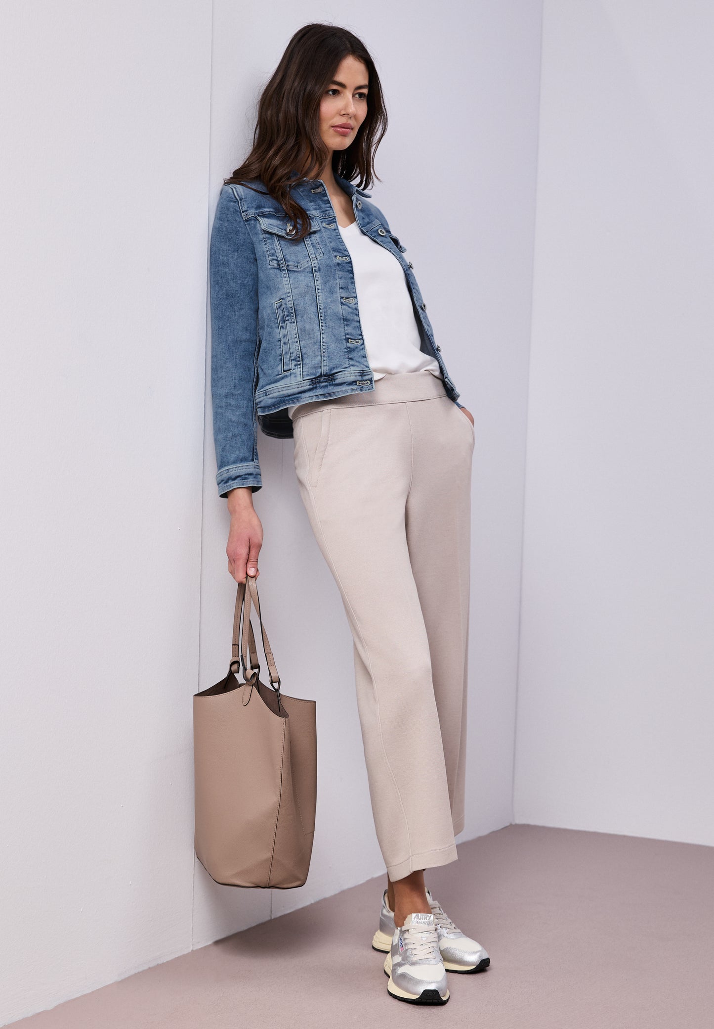 Street One - Jeansjacke mit Brusttaschen und Knöpfen - Farbe: Medium Blue Wash