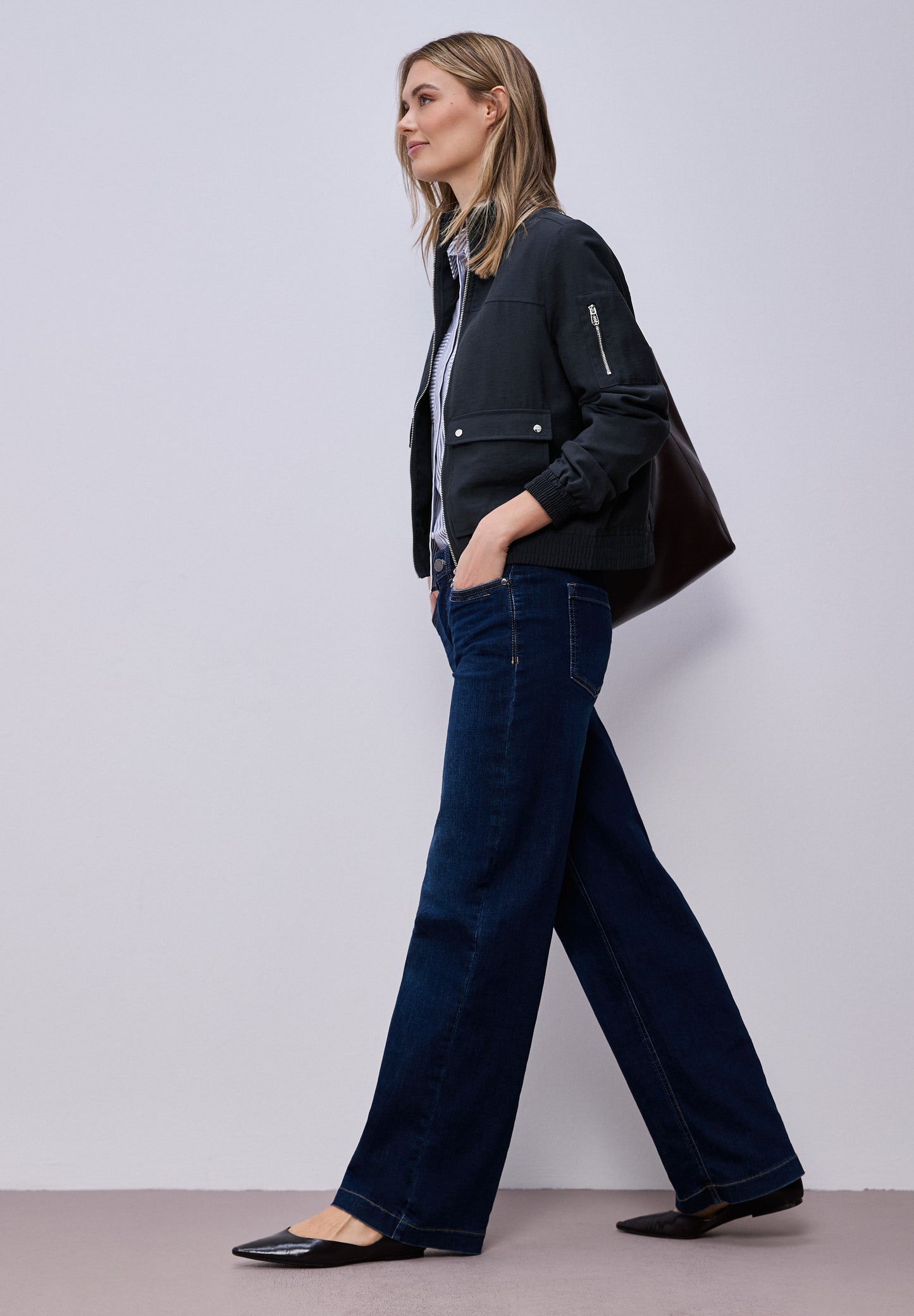 Street One - Utility Blouson - Farbe: Blau