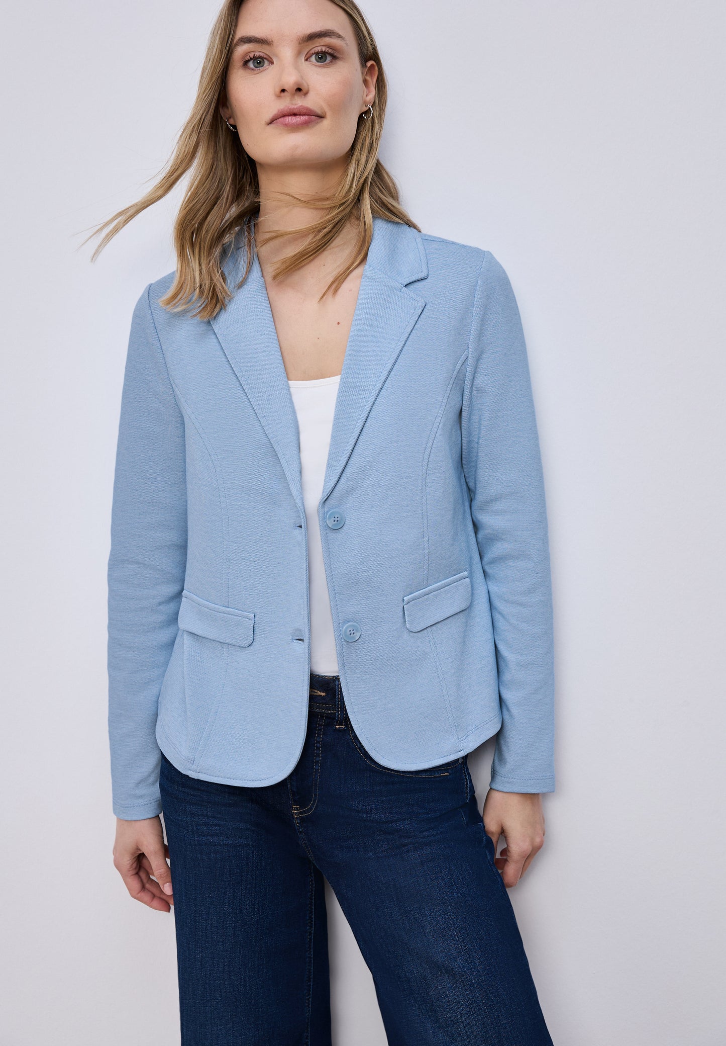 Street One - Basic Blazer - Farbe: hellblau