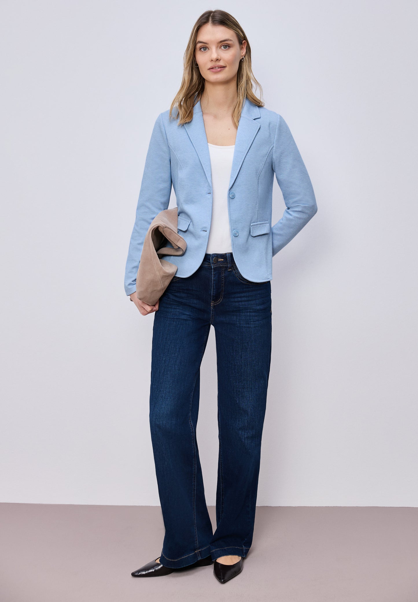 Street One - Basic Blazer - Farbe: hellblau