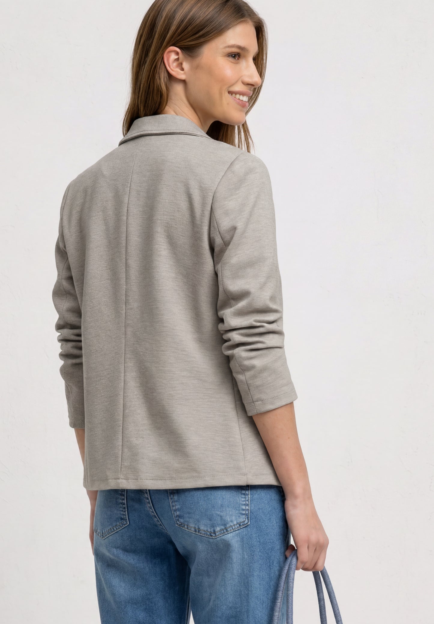 Street One - Basic  Piqué Blazer - Farbe: clay sand
