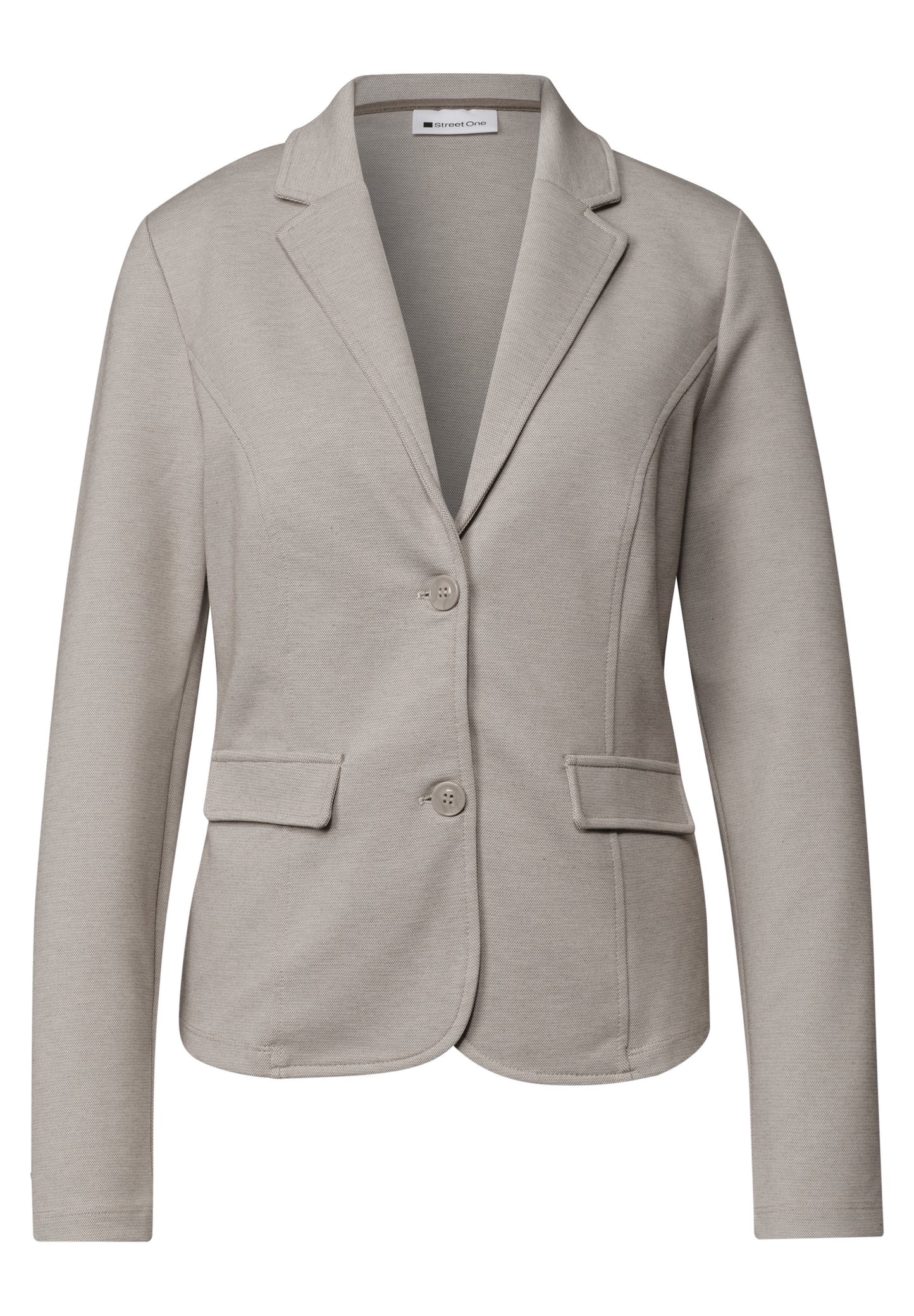 Street One - Basic  Piqué Blazer - Farbe: clay sand