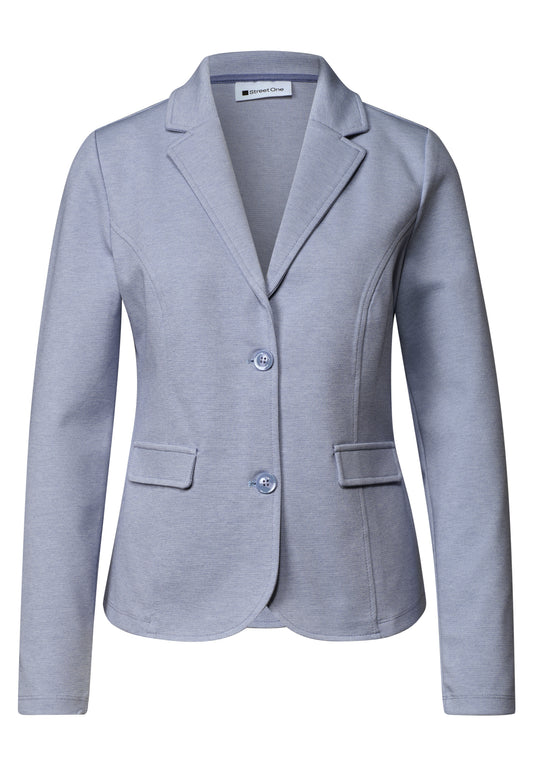 Street One - Basic Piquè Blazer - Farbe: whispery blue