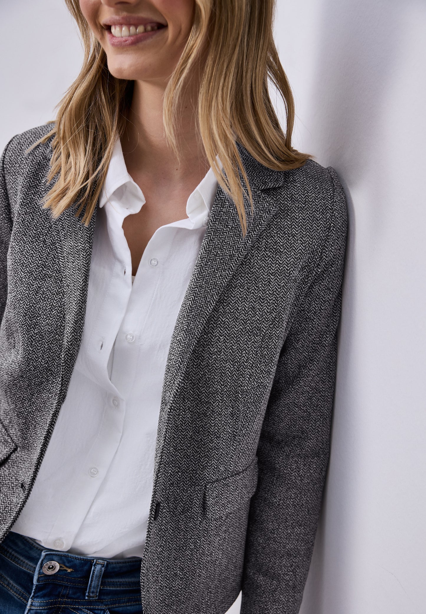 Street One - Basic Blazer mit Reverskragen - Farbe: shadowed navy
