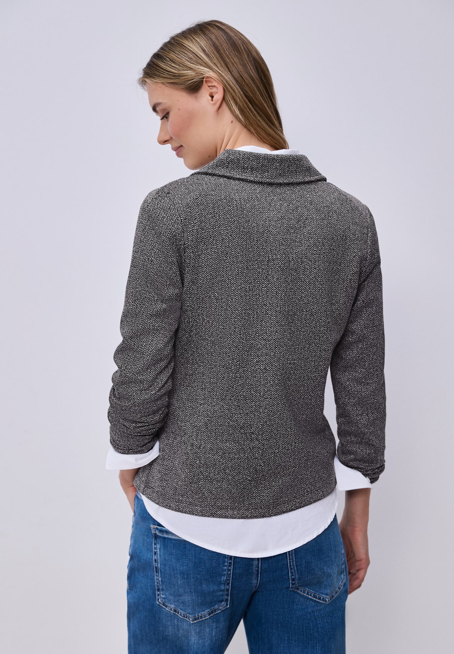 Street One - Basic Blazer mit Reverskragen - Farbe: shadowed navy