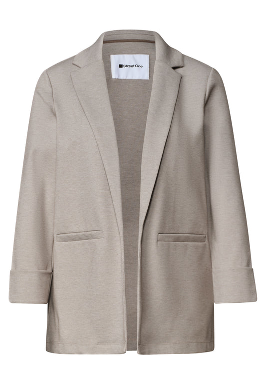 Street One - Blazer im langen und offenen Schnitt - Farbe: clay sand