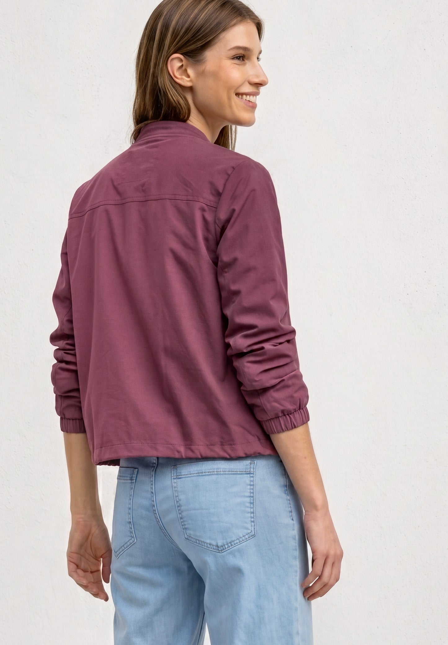 Street One - Langarm Blouson mit Zipper - Farbe: dark clouded blush