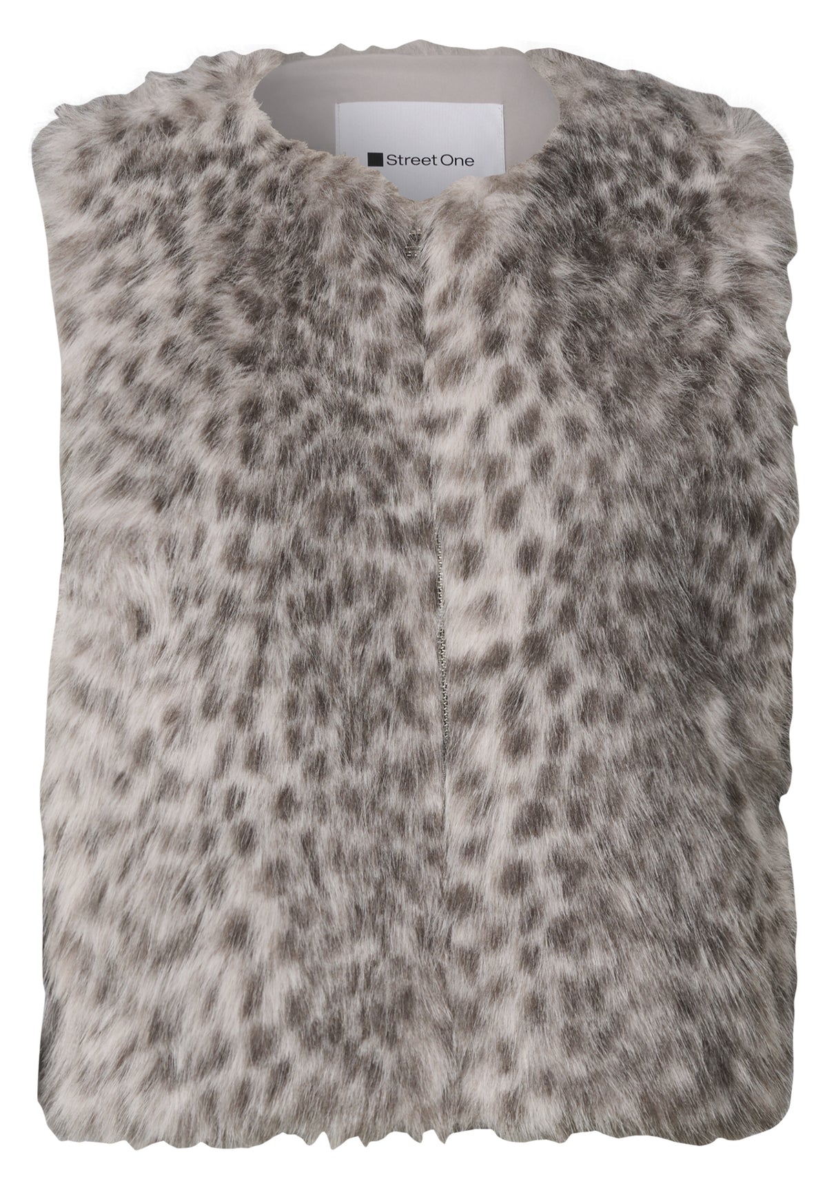 Street One Fake-Fur Weste A220337-27727 in clay sand