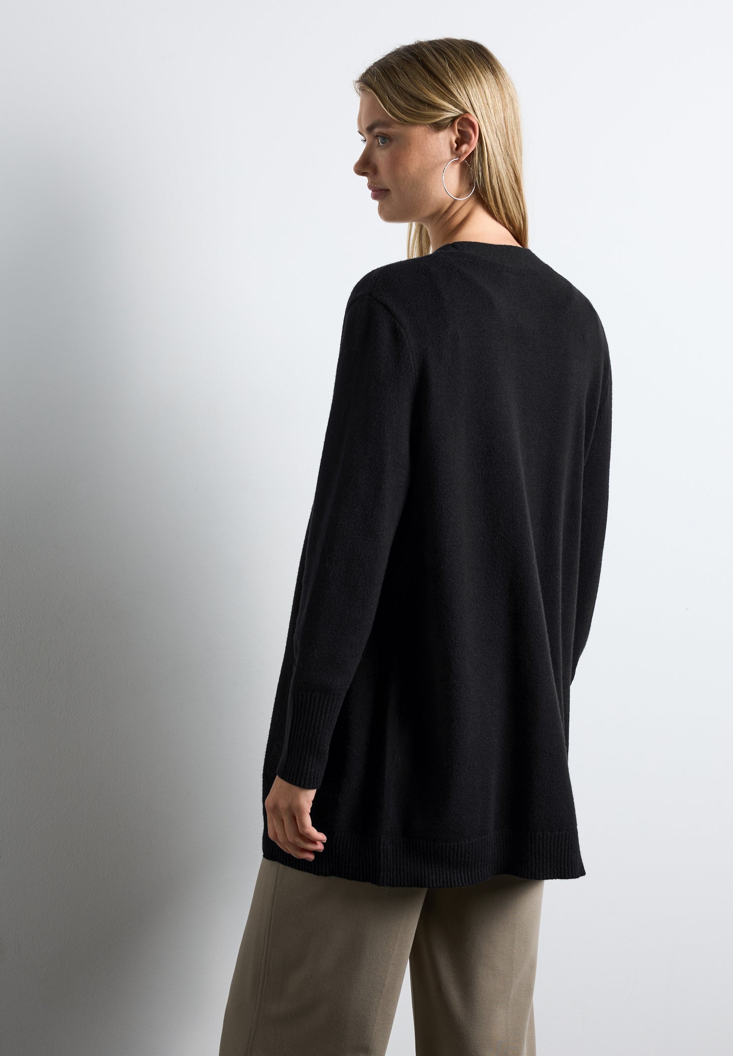 Street One Offener Cardigan - Farbe: schwarz